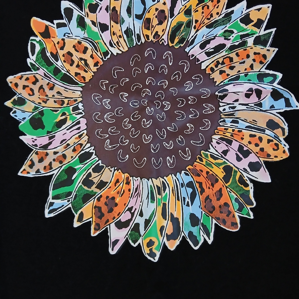 Leopard Print Sunflower Tank Top